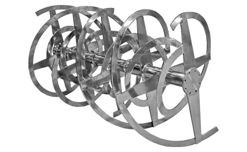 پره ها و شفت دستگاه میکسر پودر