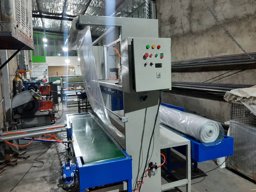 نمونه دستگاه شیرینگ پک دوخت از بغل